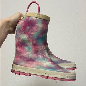 🖤5/$25 fits 5 womens Colorful Tie Dye pink fushia Rain Boots western chief